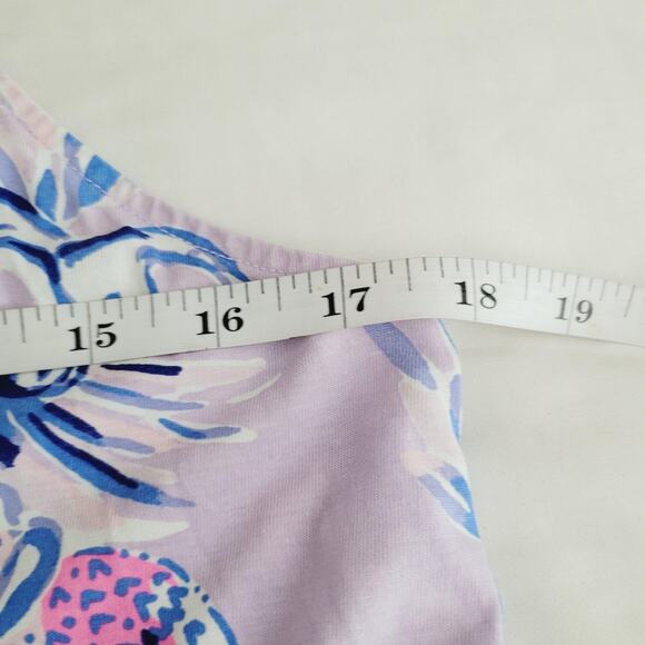 Lilly Pulitzer Dress Small Purple Margot Swing Floral Elephant Trunks In he Air - Picture 8 of 12